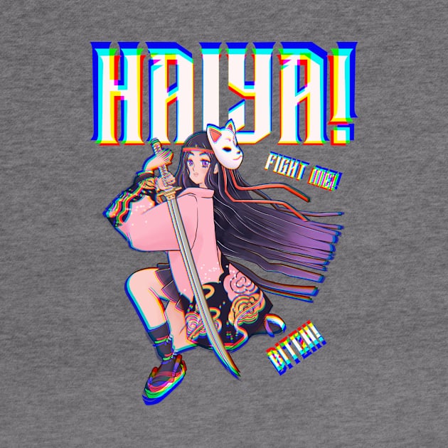 Haiya anime girl by Riel